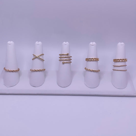 Vibin 8 Piece Knuckle Ring Sets